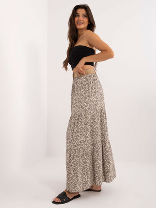 Spódnica-DHJ-SD-3000.19-ciemny bezowy