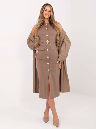 Sukienka-IT-SK-21891.61-ciemny bezowy