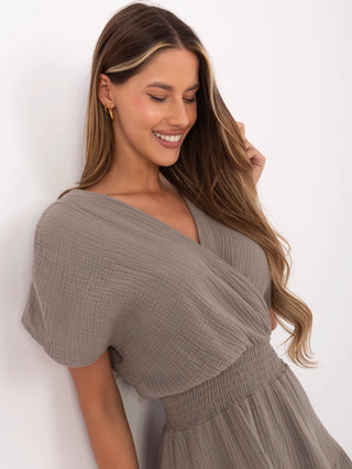 Sukienka-MI-SK-92160.00-ciemny bezowy