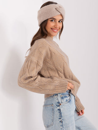 Opaska-D90012Y72031B-ciemny bezowy