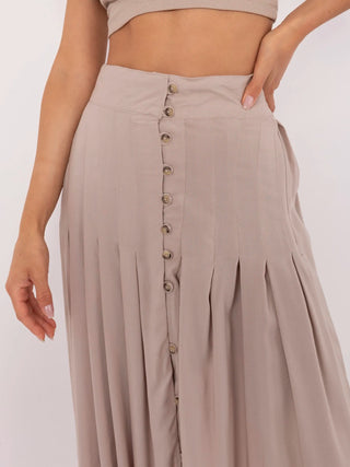 Spódnica-D73761M50187B-ciemny bezowy