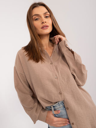 Koszula-FA-KS-9152.30-ciemny bezowy