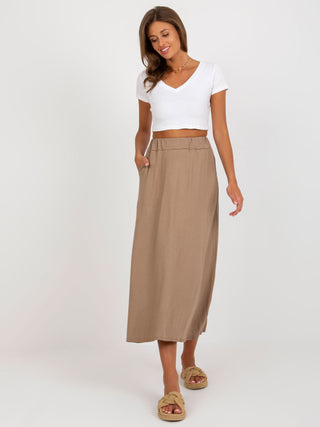 Spódnica-WN-SD-5005.13-ciemny bezowy