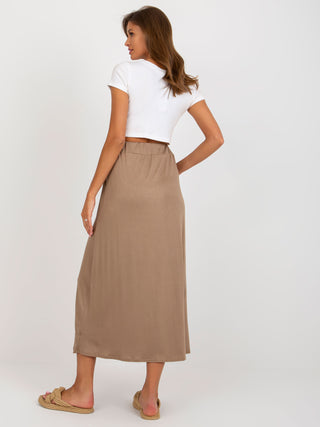 Spódnica-WN-SD-5005.13-ciemny bezowy