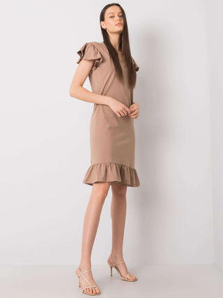 Sukienka-FA-SK-7173.28P-ciemny bezowy