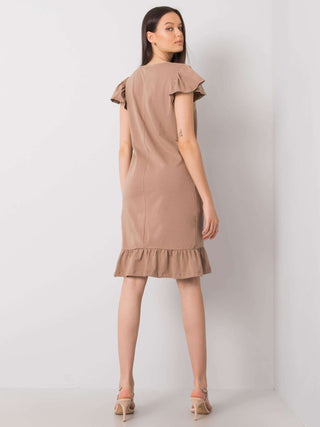 Sukienka-FA-SK-7173.28P-ciemny bezowy