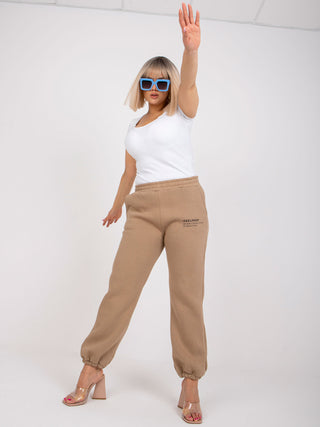 Spodnie dresowe-EM-DR-522.52P-ciemny bezowy