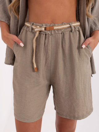 Szorty-MI-SN-6620.72P-ciemny bezowy