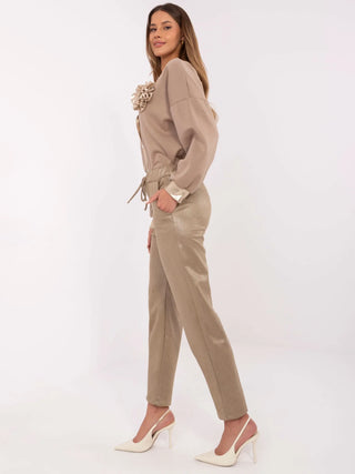 Spodnie-MI-SP-P56901.29-ciemny bezowy