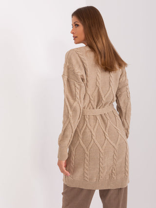 Kardigan-BA-SW-8009-1.39P-ciemny bezowy