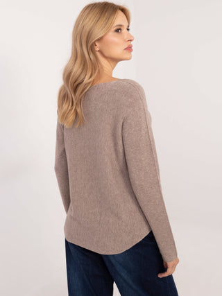 Sweter-IT-SW-0810.08P-ciemny bezowy