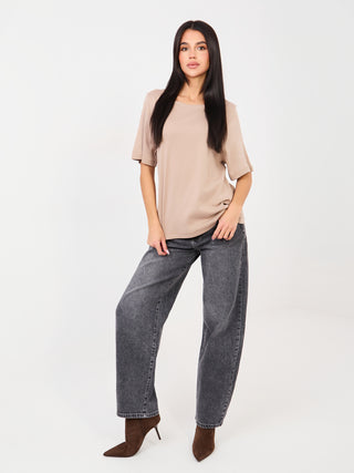 T-shirt-RV-TS-A1090.30-ciemny bezowy