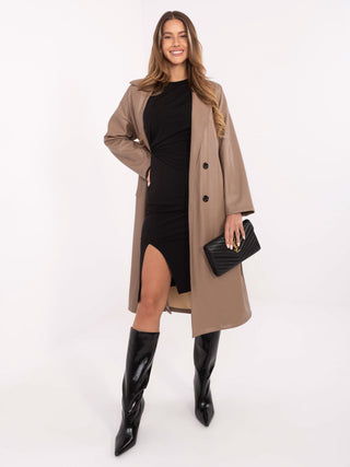 Płaszcz-IT-PL-A8393.81-ciemny bezowy