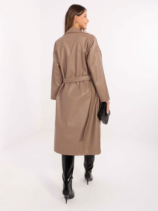 Płaszcz-IT-PL-A8393.81-ciemny bezowy