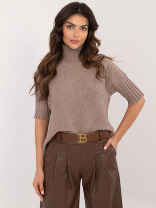 Sweter-IT-SW-0812.00-ciemny bezowy