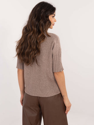 Sweter-IT-SW-0812.00-ciemny bezowy