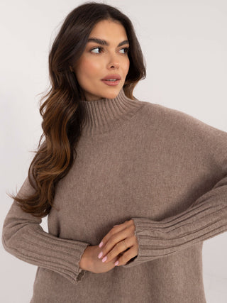 Sweter-IT-SW-0814.36-ciemny bezowy