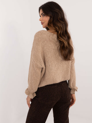 Sweter-MI-SW-2912.10X-ciemny bezowy