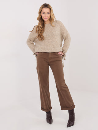 Sweter-MI-SW-1512.28-ciemny bezowy
