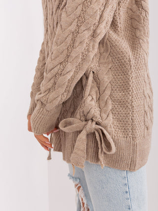 Sweter-BA-SW-8027.46P-ciemny bezowy