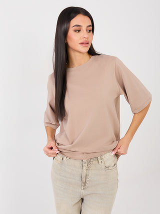 T-shirt-RV-TS-A1089.87-ciemny bezowy