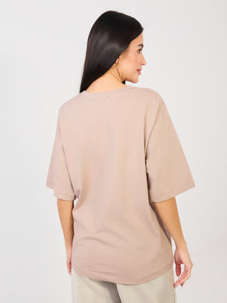 T-shirt-RV-TS-A1089.87-ciemny bezowy