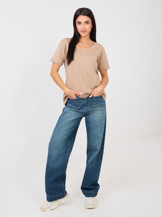 T-shirt-RV-TS-A1094.45-ciemny bezowy