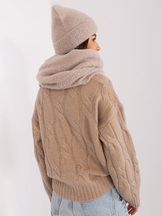 Szalik-D90012Y72028D-ciemny bezowy