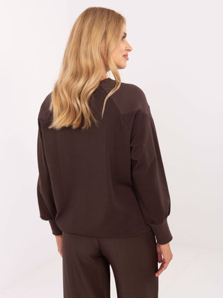 Bluzka-RV-BZ-A825.48-ciemny brązowy