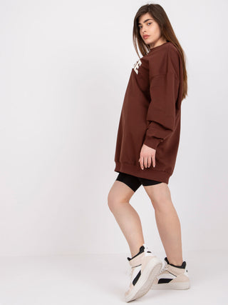 Bluza-FA-BL-7649.85P-ciemny brązowy