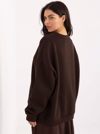 Bluza-RV-BL-A1036.22-ciemny brązowy
