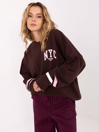 Bluza-MJ-BL-H2496.27-ciemny brązowy