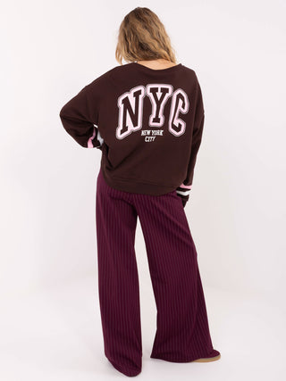 Bluza-MJ-BL-H2496.27-ciemny brązowy