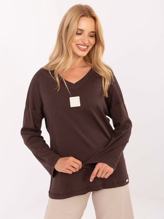 Bluzka-RV-BZ-A852.51-ciemny brązowy