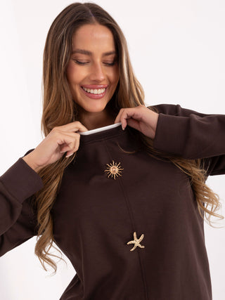 Bluza-RV-BL-A929.00-ciemny brązowy