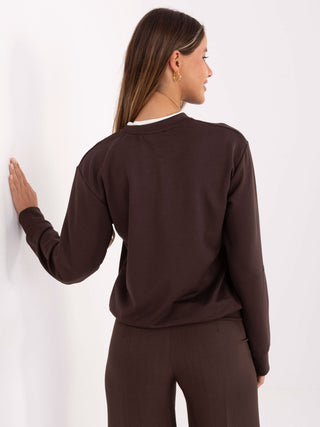 Bluza-RV-BL-A929.00-ciemny brązowy