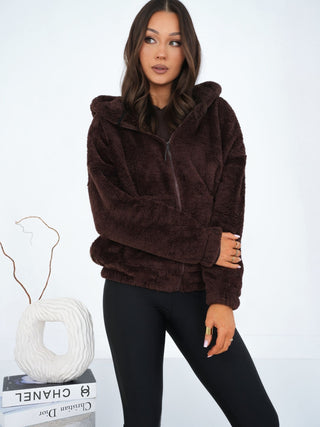 Bluza-CS-BL-BT1030.00P-ciemny brązowy