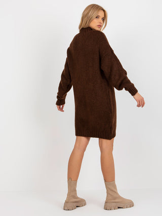 Sweter-BA-SW-3018-1.62P-ciemny brązowy