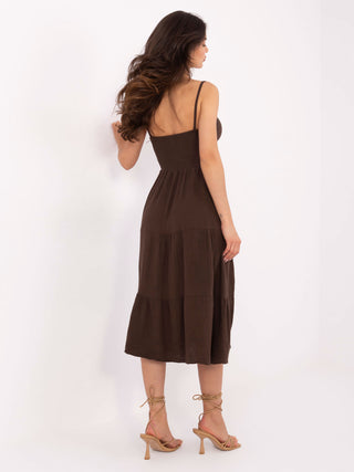 Sukienka-MI-SK-62200.76-ciemny brązowy