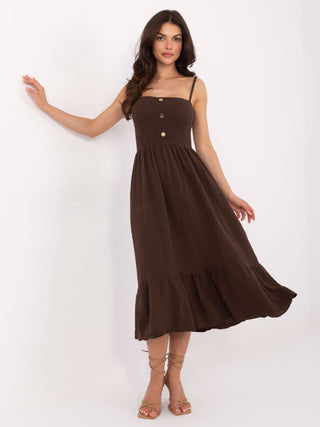 Sukienka-MI-SK-62201.85-ciemny brązowy