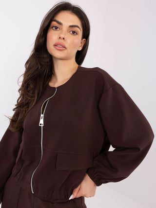 Bluza-MJ-BL-H5034.19-ciemny brązowy