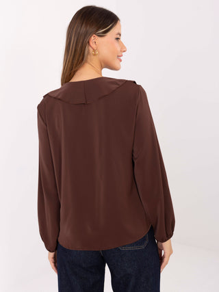 Bluzka-MI-BZ-3261.23-ciemny brązowy
