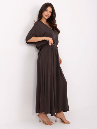 Spodnie-TW-SP-BI-81733.14-ciemny brązowy