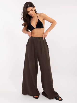 Spodnie-MI-SP-2563.84-ciemny brązowy