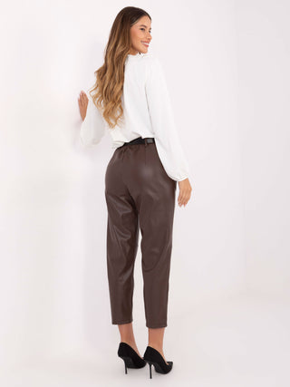 Spodnie-IT-SP-FL8576.06P-ciemny brązowy