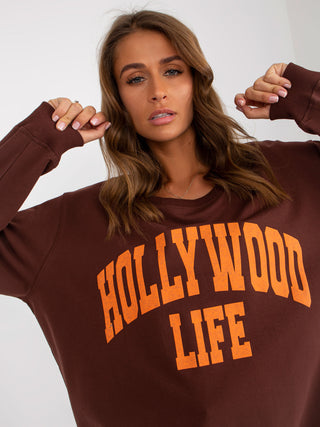 Bluza-VI-BL-3102.01P-brązowo-pomarańczowy