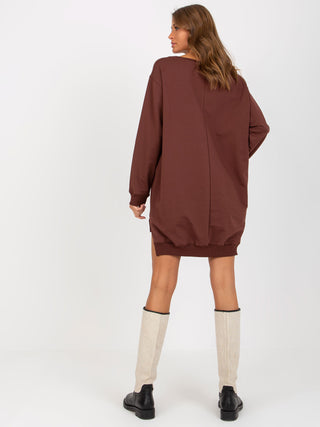 Bluza-VI-BL-3102.01P-brązowo-pomarańczowy