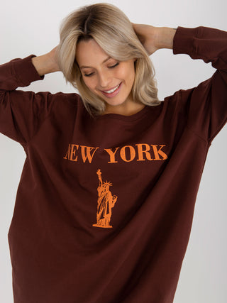 Bluza-VI-BL-3212.15X-brązowo-pomarańczowy