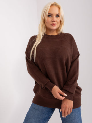 Sweter-PM-SW-PM-3762.03P-ciemny brązowy