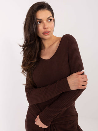 Sweter-SM-SW-A1568.79-ciemny brązowy